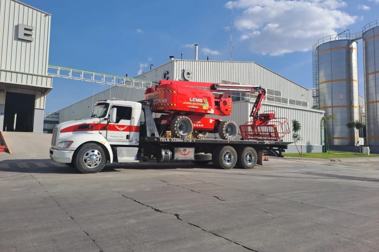 Transporte de Plataforma maquinaria en guadalajara